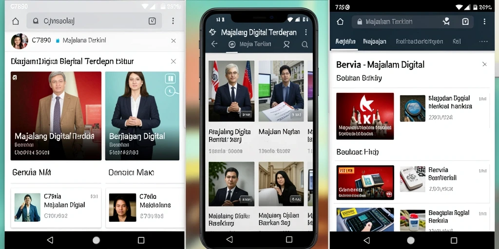 Antarmuka aplikasi C7890 yang modern dan informatif.