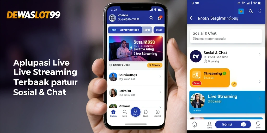 Antarmuka DEWASLOT99 yang menarik dengan fungsi Live Streaming.