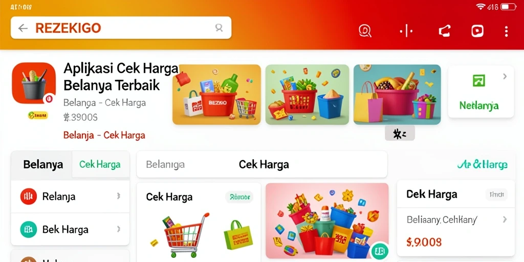 Antarmuka intuitif dan fungsionalitas Cek Harga REZEKIGO.