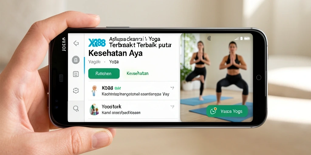 Tampilan antarmuka XR88 yang intuitif dan menarik untuk kelas Yoga.