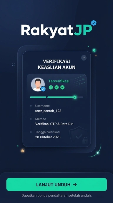 Tampilan kanal resmi rakyatjp
